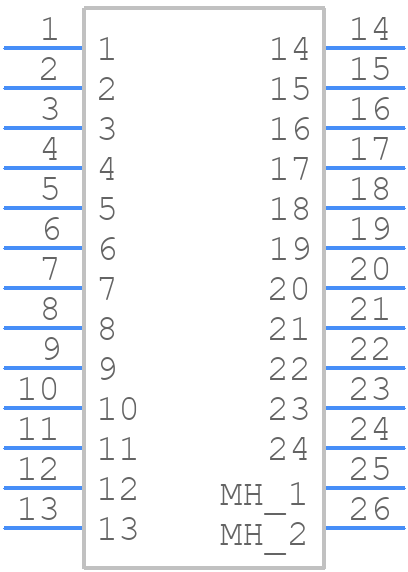 PLC24M4BN0A1 - Positronic - PCB symbol