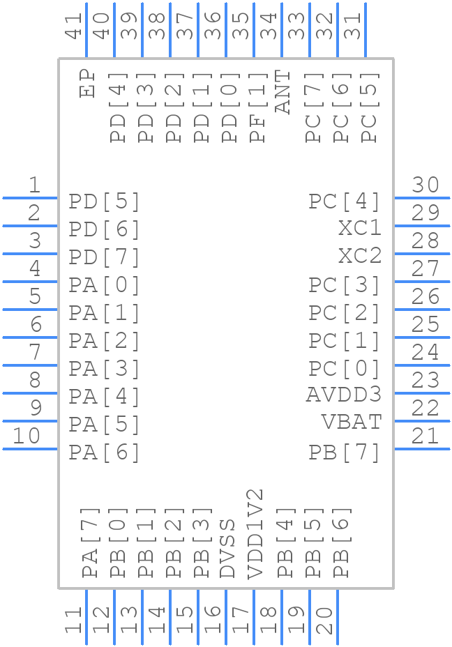 TLSR8208C - TELINK - PCB symbol