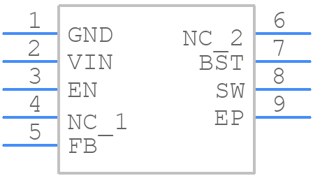 AP68255QSP-13 - Diodes Incorporated - PCB symbol