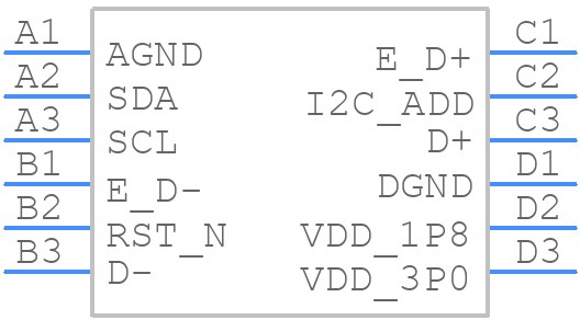 PI3EUSB1101GHEX - Diodes Incorporated - PCB symbol