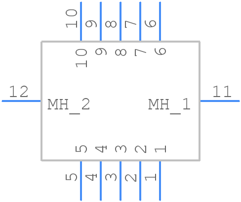 M80-4T11042F3 - Harwin - PCB symbol