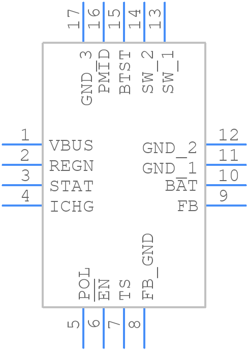 BQ25306RTERG4 - Texas Instruments - PCB symbol