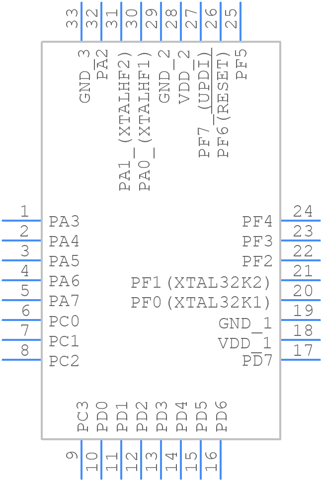 AVR16EA32T-E/RXB - Microchip - PCB symbol