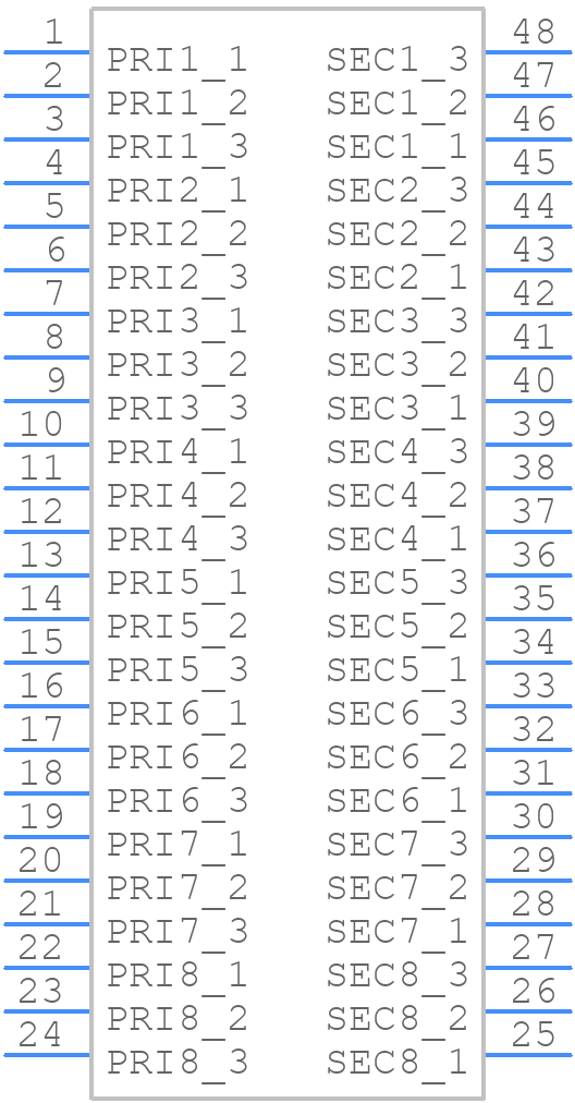 HXB6013HLT - Yageo Group - PCB symbol