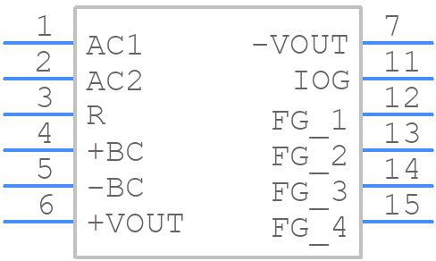 TUNS700F12 - Cosel - PCB symbol