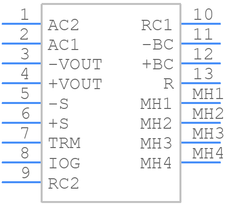 TUNS700F28 - Cosel - PCB symbol