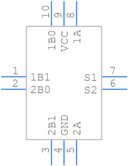 FSA2269UMX - onsemi - PCB symbol