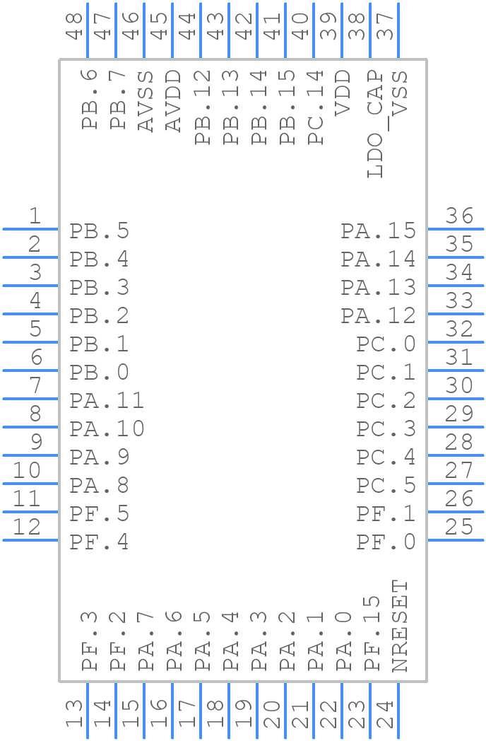 M031LG8AE - Nuvoton - PCB symbol