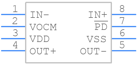 MCP6D11T-E/MS - Microchip - PCB symbol