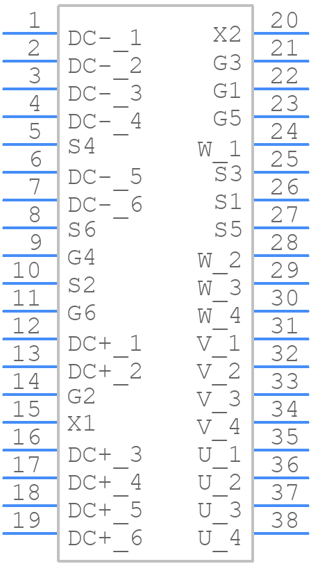 FS13MR12W2M1HPB11BPSA1 - Infineon - PCB symbol