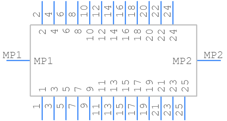 501616-2575 - Molex - PCB symbol