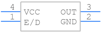 C3291-25.000 - Crystek - PCB symbol