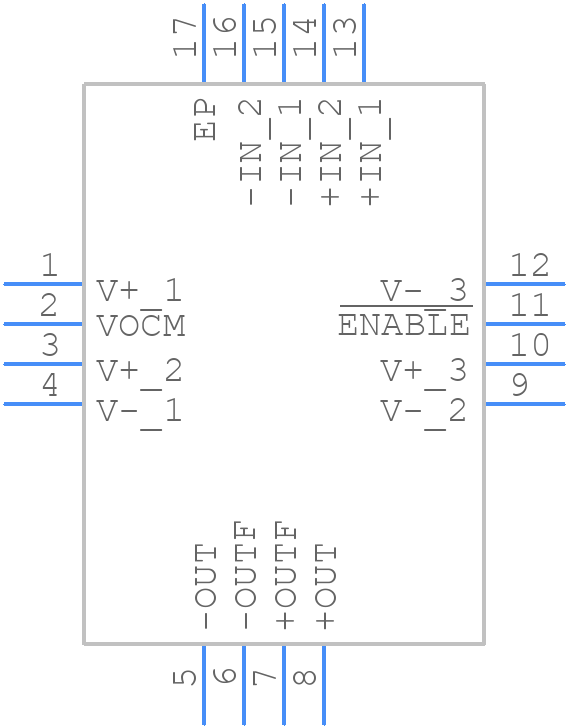 LTC6401IUD-20#PBF - Analog Devices - PCB symbol