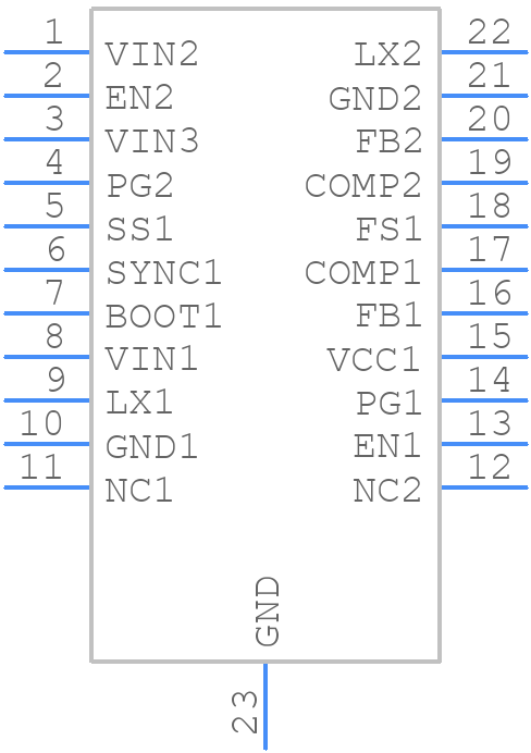 RAA2124224GNP#MA0 - Renesas Electronics - PCB symbol