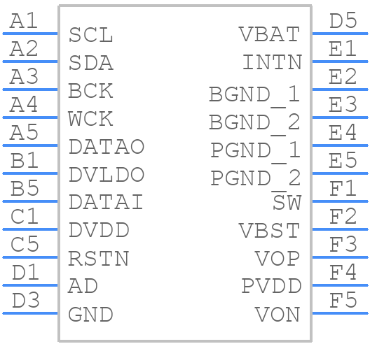 AW88166FCR - AWINIC - PCB symbol