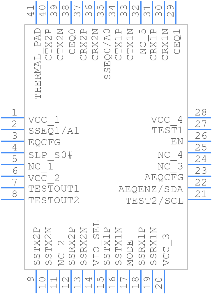TUSB1004RNQR - Texas Instruments - PCB symbol
