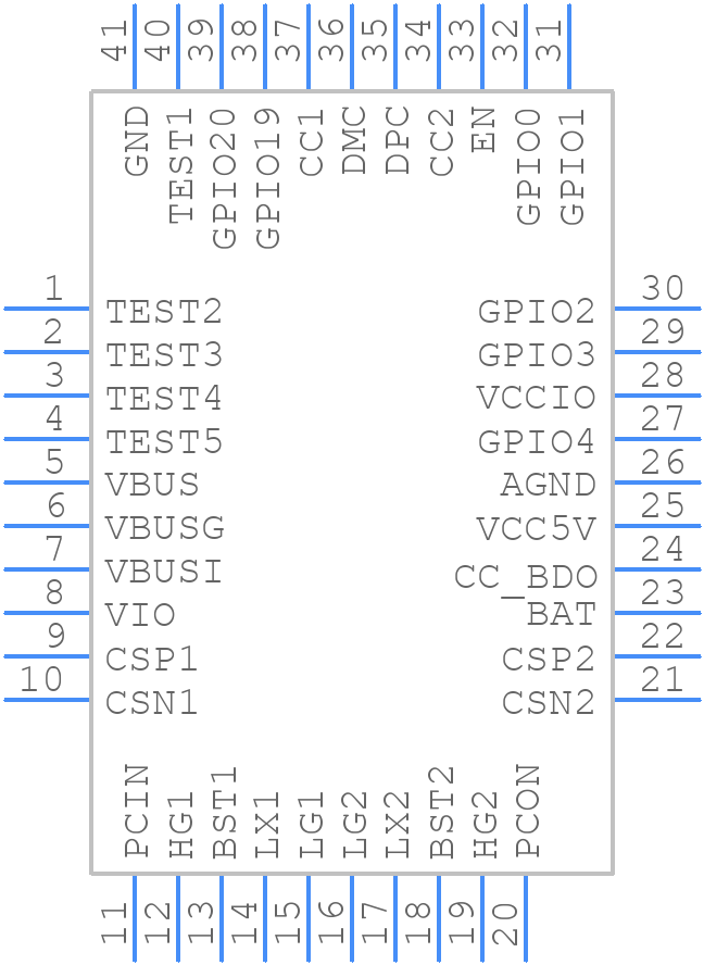 IP2366 - INJOINIC - PCB symbol
