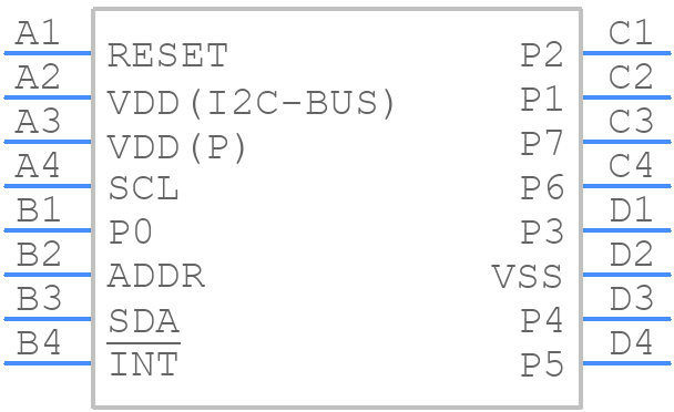 PCAL6408AEX1 - NXP - PCB symbol