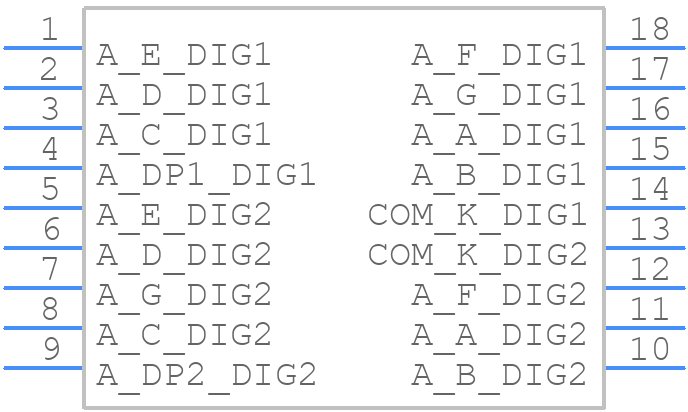DC08-11SURKWA - Kingbright - PCB symbol