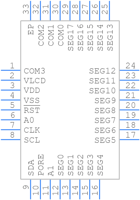 PCA8561AHN - NXP - PCB symbol