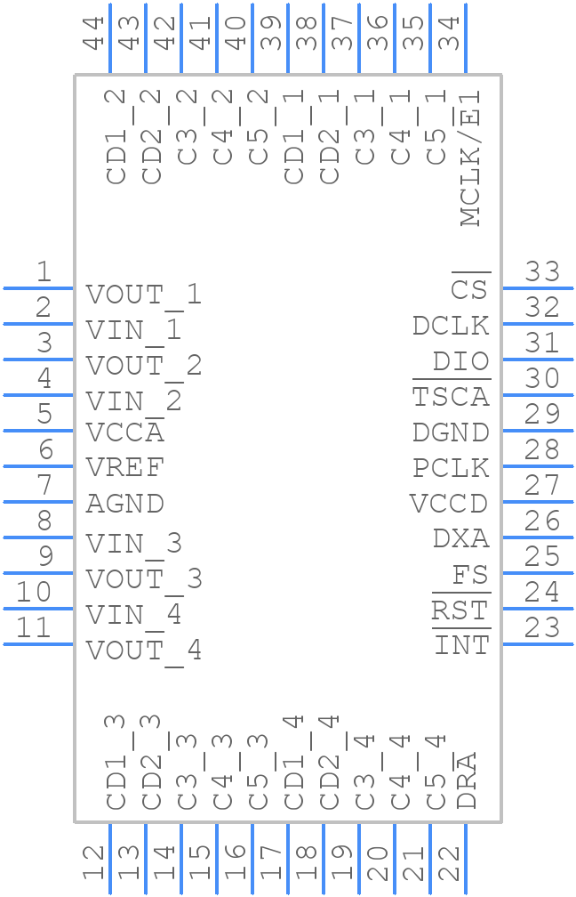 LE58QL021BVCT - Microsemi Corporation - PCB symbol