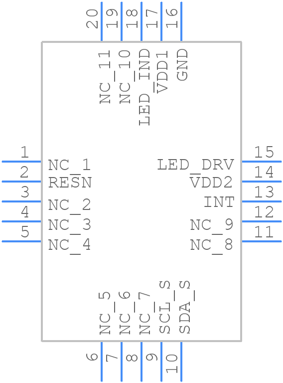 AS72653-BLGM - ams OSRAM - PCB symbol
