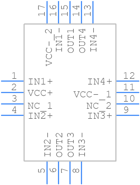 TSV774IYQ5T - STMicroelectronics - PCB symbol