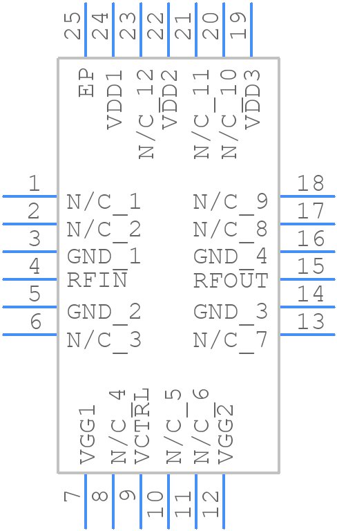 HMC694LP4E - Analog Devices - PCB symbol