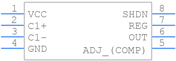 LTC1261LIMS8-4#TRPBF - Analog Devices - PCB symbol