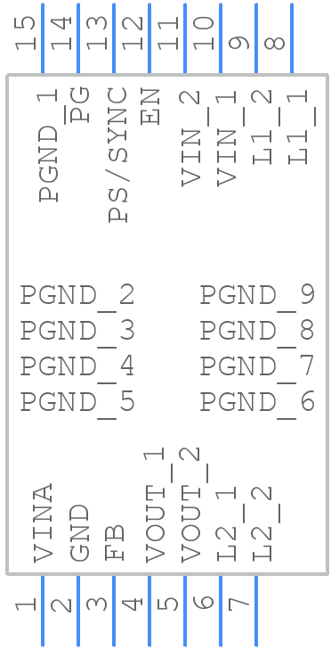 TPS63020DSJ - Texas Instruments - PCB symbol