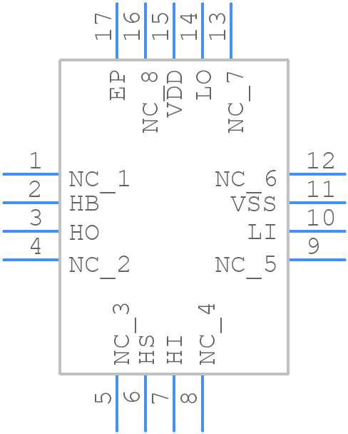 HIP2100IRZT - Renesas Electronics - PCB symbol