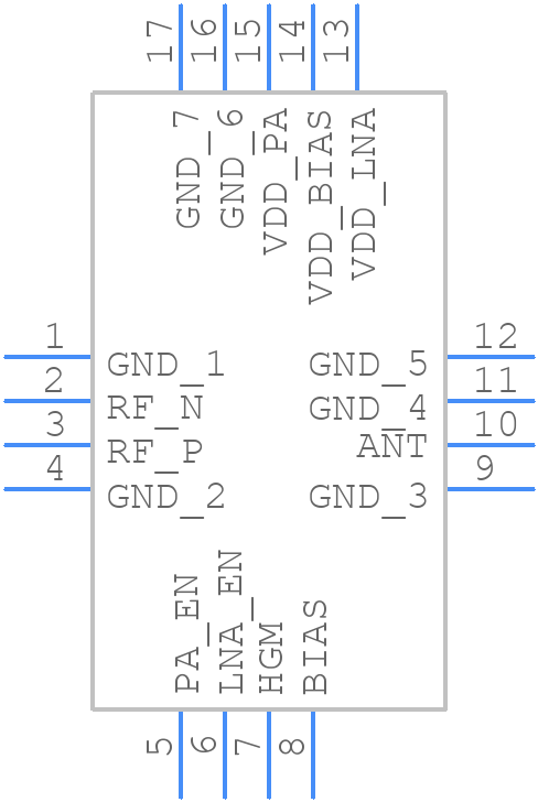 CC2592RGVT - Texas Instruments - PCB symbol