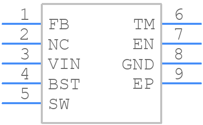 MP9487GN-Z - Monolithic Power Systems (MPS) - PCB symbol