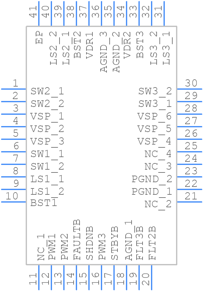 MP6536DU-LF-Z - Monolithic Power Systems (MPS) - PCB symbol