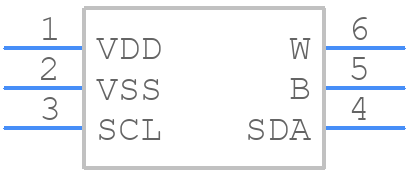 MCP4017T-103E/LTY - Microchip - PCB symbol