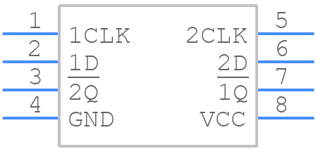SN74AUP2G80DQER - Texas Instruments - PCB symbol