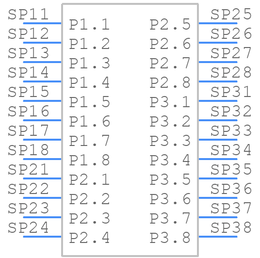 2218929203 - Molex - PCB symbol
