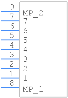 1054312707 - Molex - PCB symbol