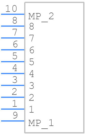 1054312808 - Molex - PCB symbol