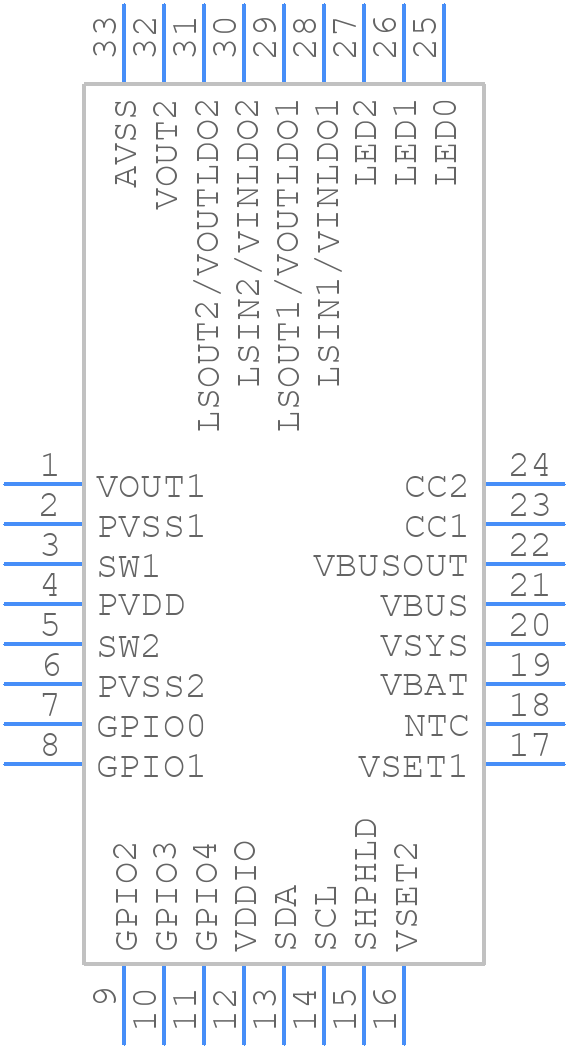 NPM1304-QEAA-R - Nordic Semiconductor - PCB symbol