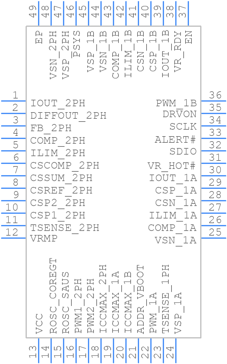 NCP81218MNTXG - onsemi - PCB symbol