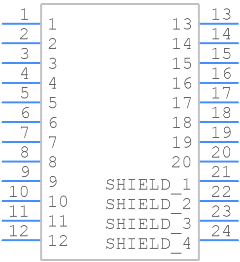 3VD51203-D7JJ-7H - Foxconn - PCB symbol