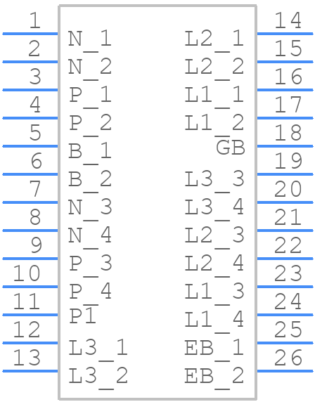 DDB6U50N16W1RPBPSA1 - Infineon - PCB symbol