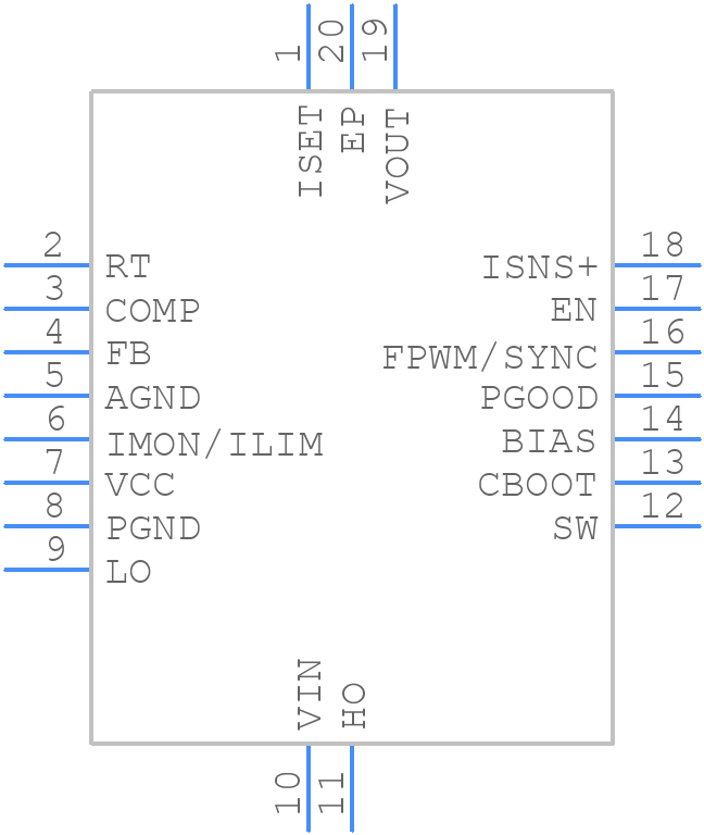LM25190RGYR - Texas Instruments - PCB symbol