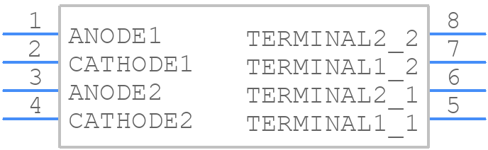 TLP525G-2 - Toshiba - PCB symbol