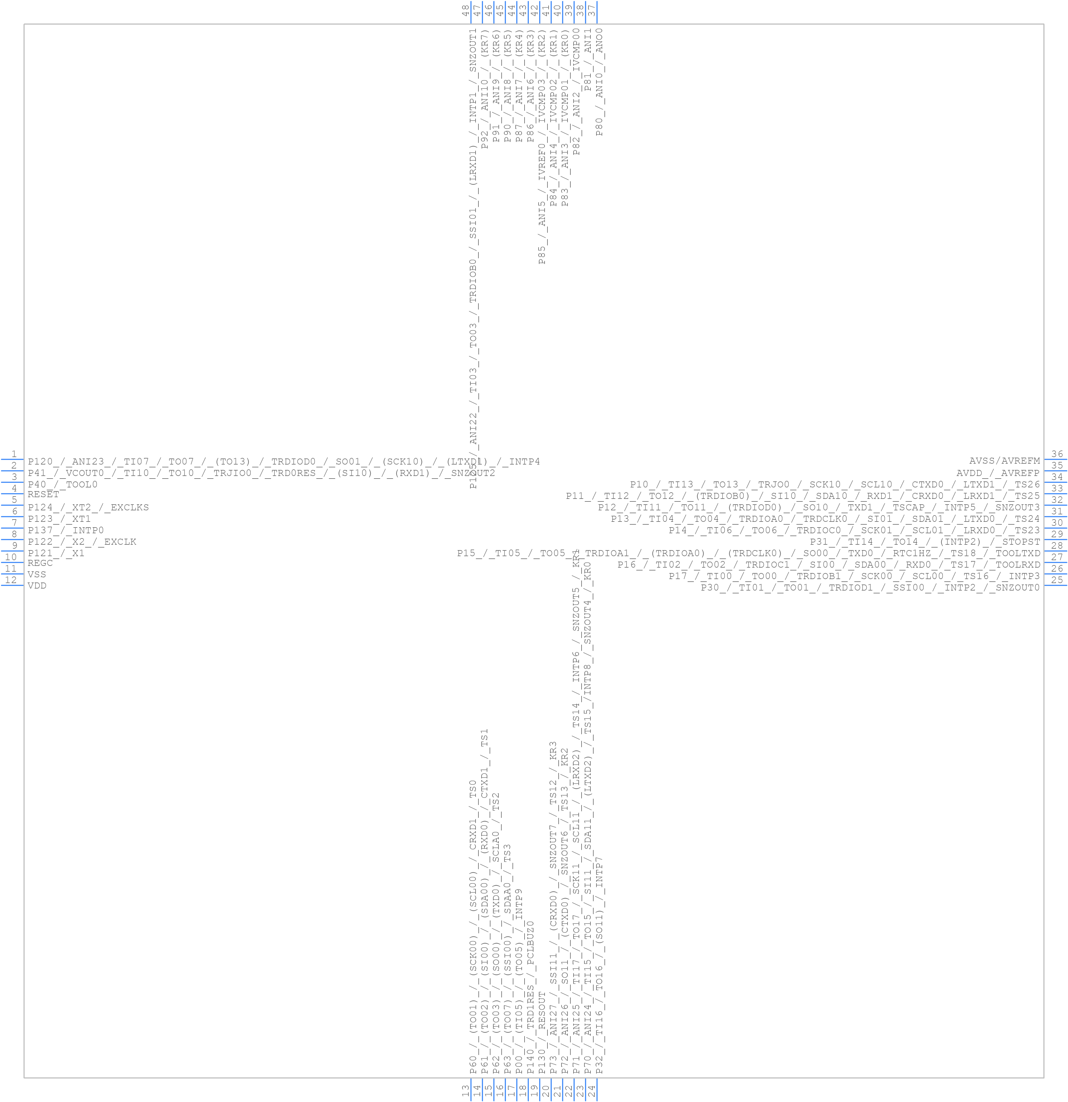 R7F125FGL3AFB-C#BA0 - Renesas Electronics - PCB symbol