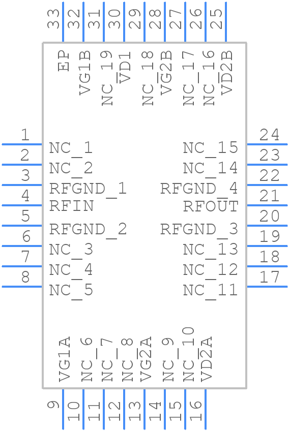CMPA5259025S - MACOM - PCB symbol