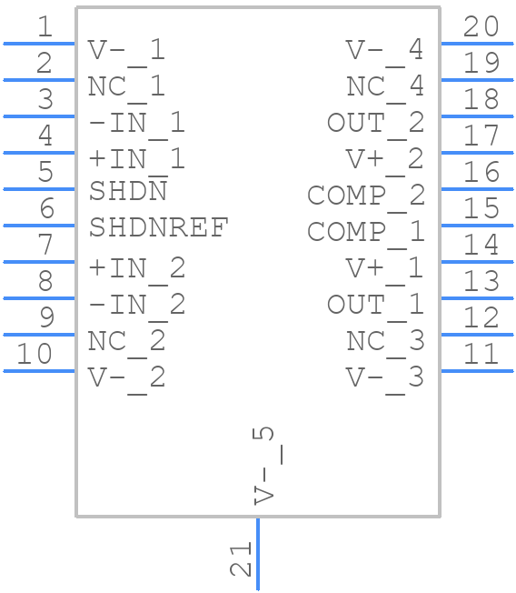 LT1795CFE#TRPBF - Analog Devices - PCB symbol