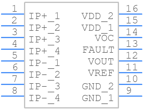 ACS37100LMATR-025B3 - Allegro Microsystems - PCB symbol
