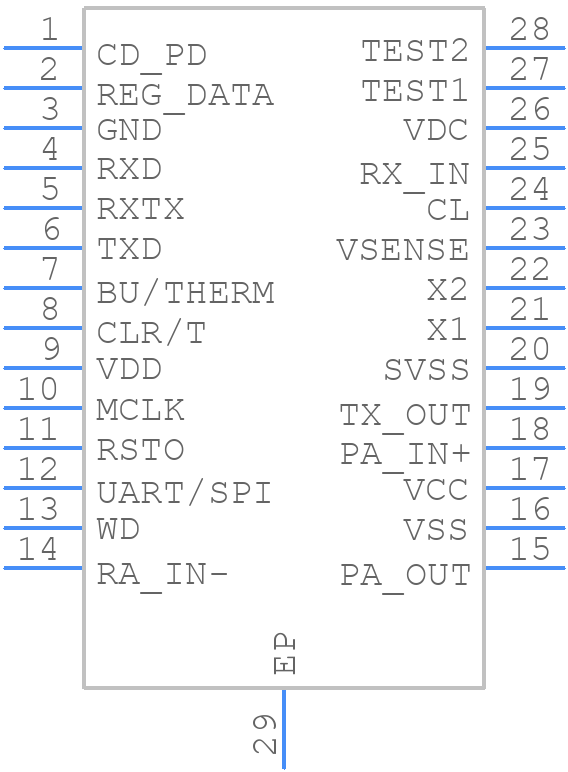 ST7540TR - STMicroelectronics - PCB symbol